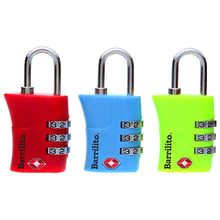 Candado p/equipaje plástico ABS BARRILITO® modelo 8092TL blister 1 pieza