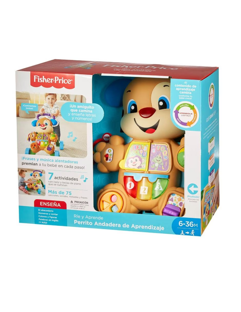 Perrito Andadera de Aprendizaje Fisher Price didactico bebe unisex PlusCard