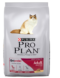 Croqueta Pro Plan de pollo y arroz para gato etapa adulto contenido 3 kg